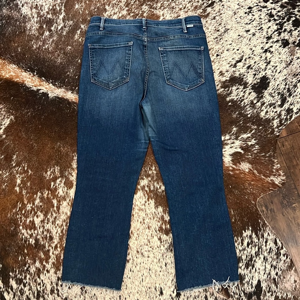 Mother denim hustler ankle fray